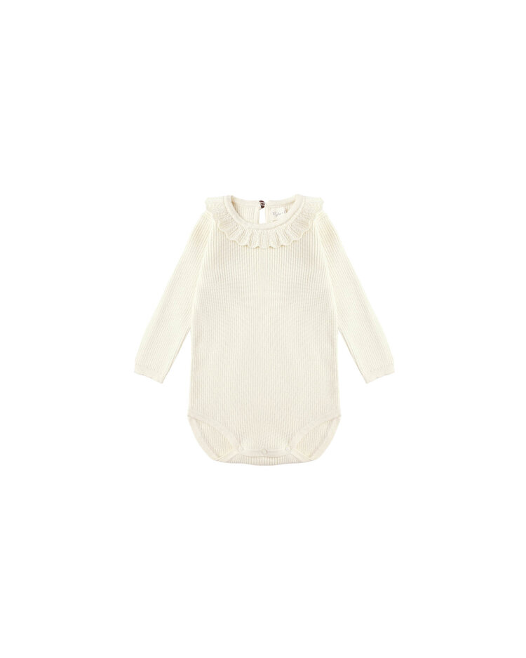 RYLEE AND CRU Ruffle Collar Bodysuit