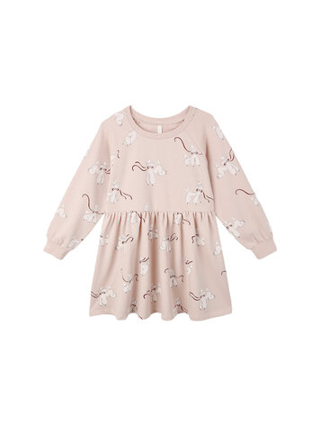RYLEE AND CRU Raglan Poodles Dress