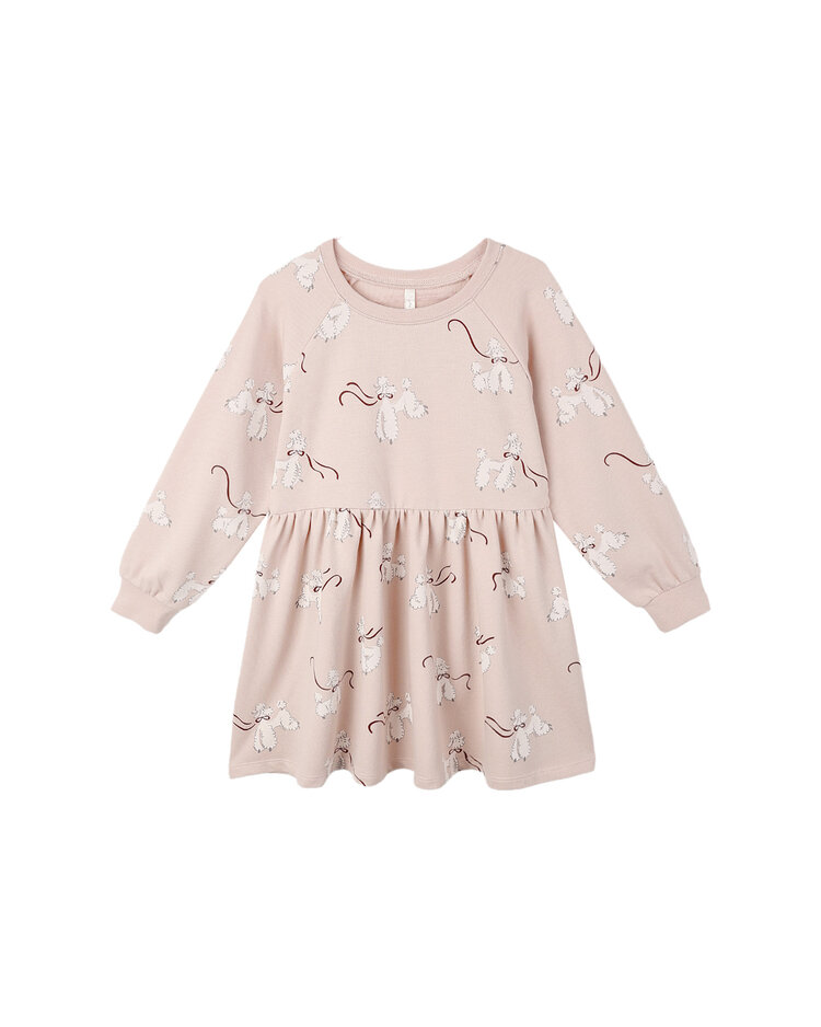 RYLEE AND CRU Raglan Poodles Dress