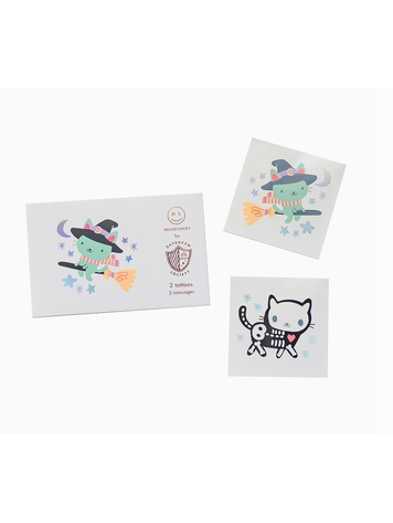 Jollity & Co. + Daydream Society Meowloween Temporary Tattoos