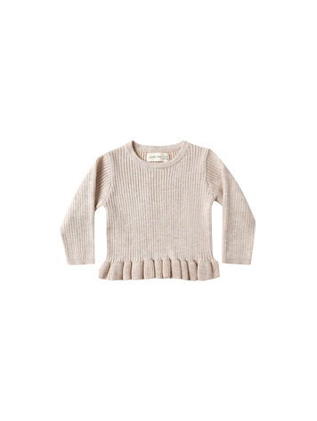 QUINCY MAE Peplum Rib Girls Top