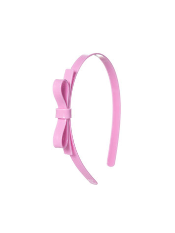 Thin Bow Powder Pink Headband