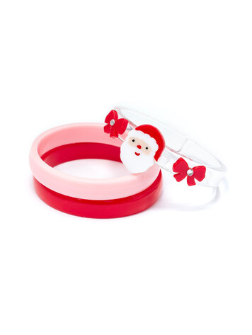 Santa Bows Red Bangles