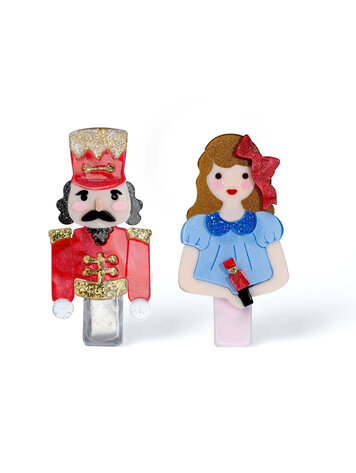 Nutcracker Girl Hair Clips
