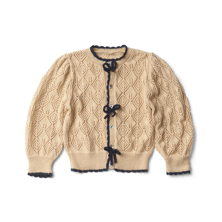 LALI KIDS Moss Bow Cardigan