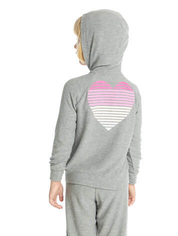 CHASER Gradient Heart Zip Up