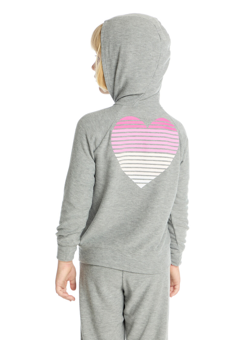 CHASER Gradient Heart Zip Up