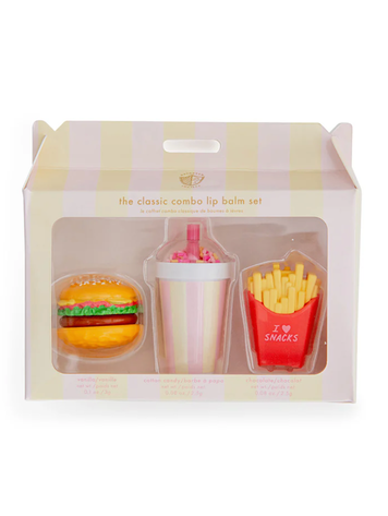 Jollity & Co. + Daydream Society Classic Fast Food Combo Lip Balm