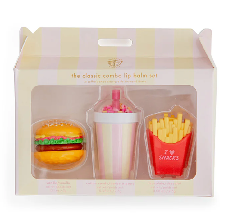 Jollity & Co. + Daydream Society Classic Fast Food Combo Lip Balm