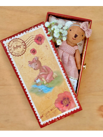 LEVLOVS Bear In Stamp Holder Box