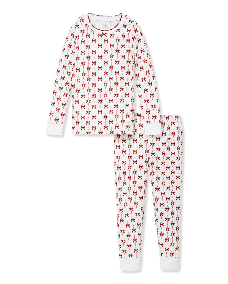 PETITE PLUME Blissful Bows Snug Fit Pajamas