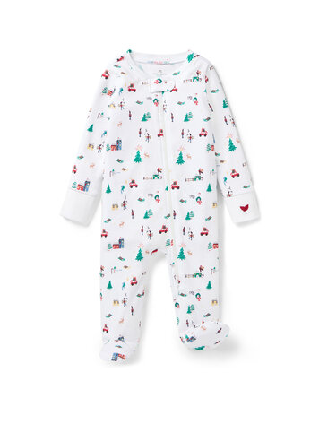 PETITE PLUME Holiday Town Pima Romper