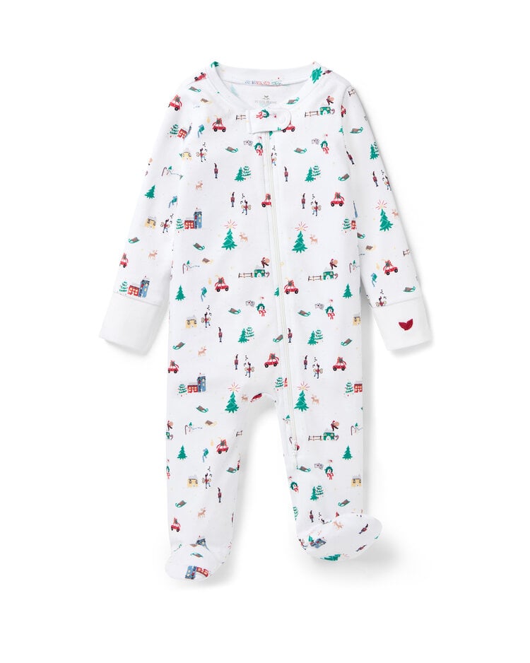 PETITE PLUME Holiday Town Pima Romper