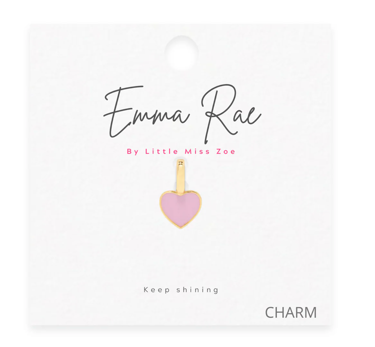 Pink Heart Sparkle Charm