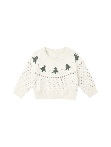RYLEE AND CRU Fair Isle Trees Sweater
