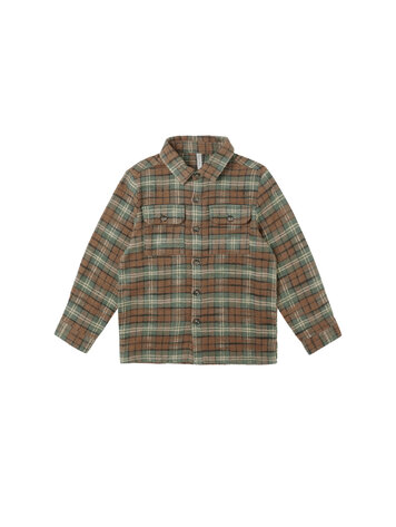RYLEE AND CRU Pocketed Flannel Holiday Shirt