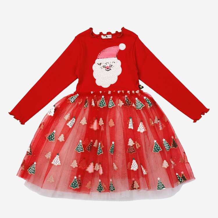 PETITE HAILEY Santa Tutu Dress