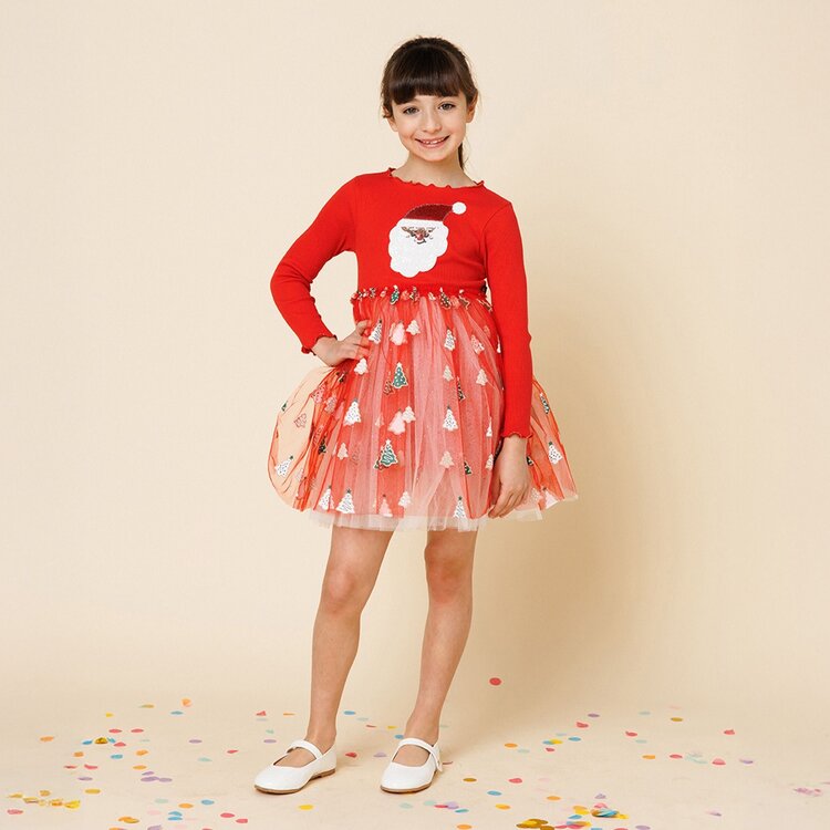 PETITE HAILEY Santa Tutu Dress