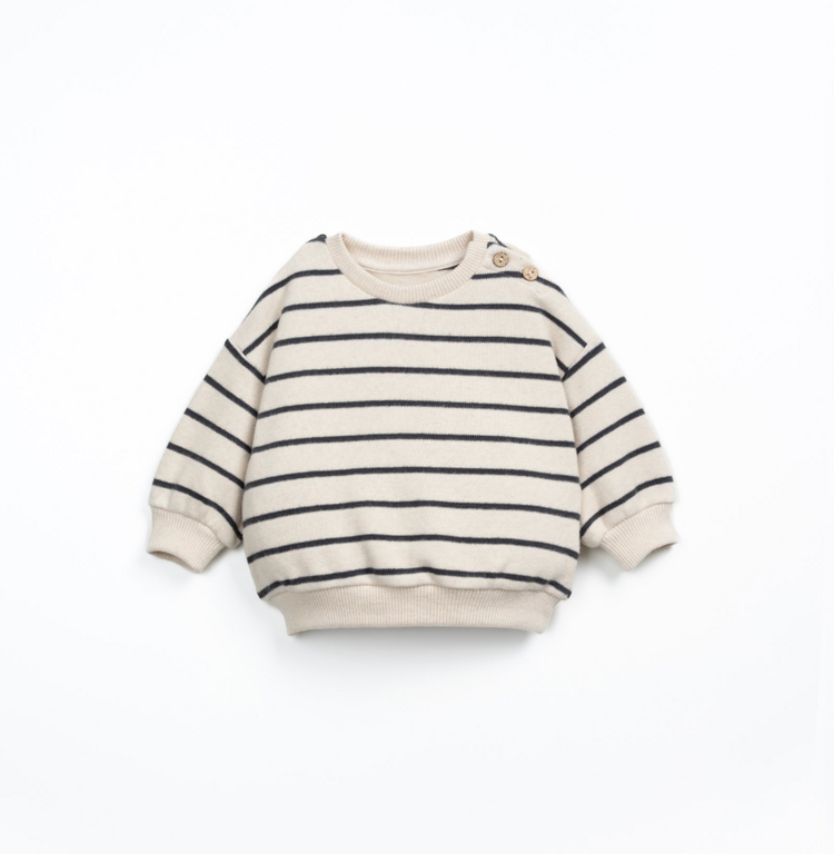 PLAY UP Striped Jersey Baby Sweater