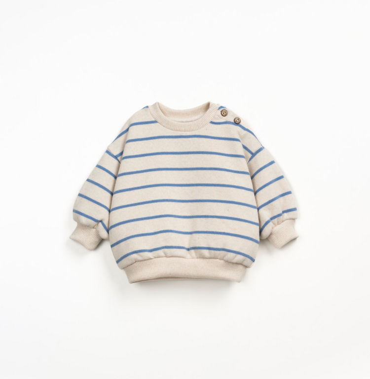 PLAY UP Striped Jersey Baby Sweater