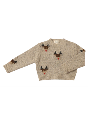ME + HENRY Rudy Reindeer Sweater