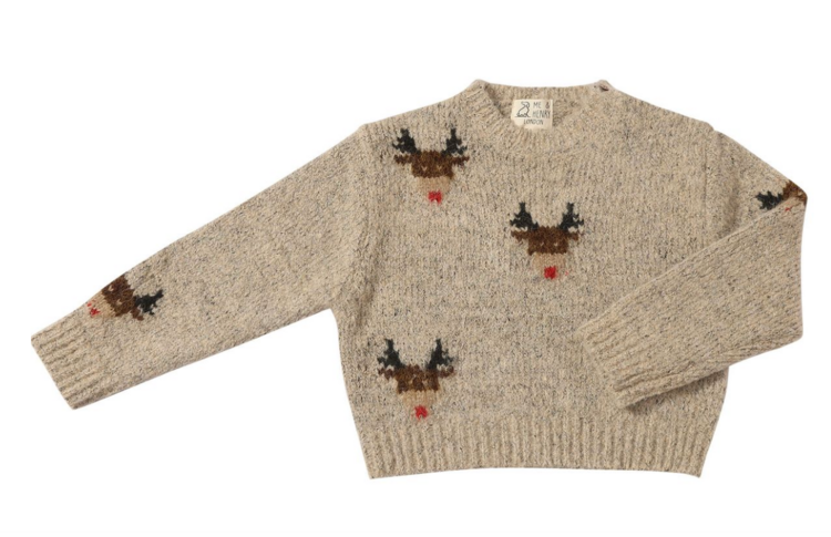 ME + HENRY Rudy Reindeer Sweater