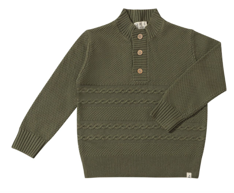 ME + HENRY Cable Sweaters