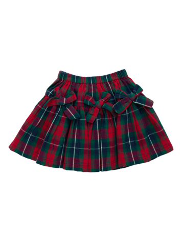 PINK CHICKEN Maribelle Tartan Bow Skirt