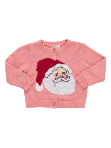 PINK CHICKEN Maude Baby Santa Sweater