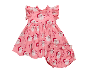 PINK CHICKEN Jennifer Santa Baby Dress Set