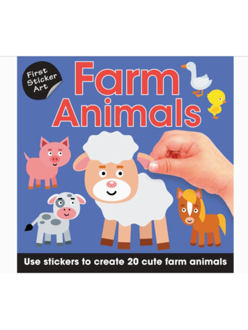 SOURCEBOOKS First Sticker Art: Farm Animals