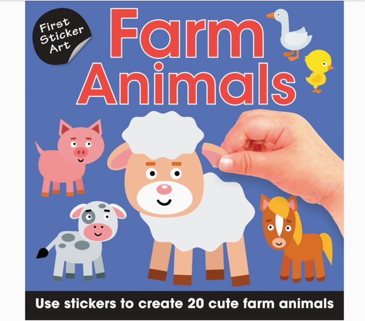 SOURCEBOOKS First Sticker Art: Farm Animals