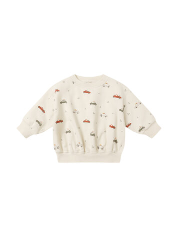 QUINCY MAE Relaxed Cars Baby Sweatshirt