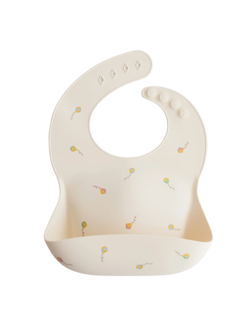 MUSHIE Silicone Baby Bib - Kites