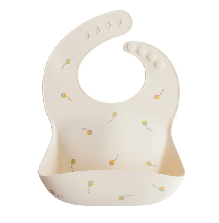 MUSHIE Silicone Baby Bib - Kites