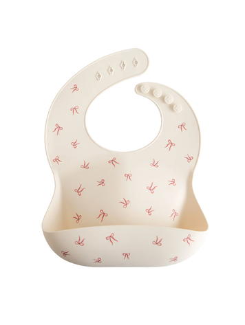 MUSHIE Silicone Baby Bib - Bows