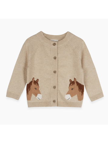 VIVERANO ORGANICS Horse Baby Cardigan