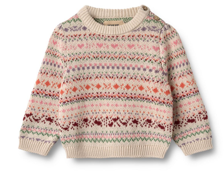 WHEAT Olga Jaquard Baby Pullover