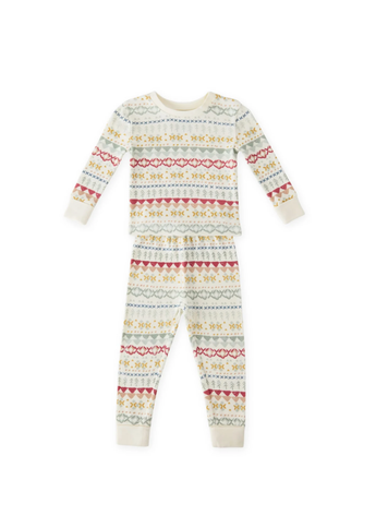 Fair Isle Ribbed Pajama