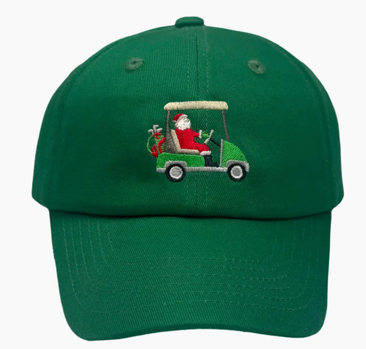 BITS & BOWS Santa Golf Baseball Hat (0-2)