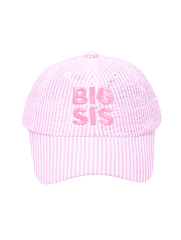 BITS & BOWS Big Sis Bow Baseball Hat (2-7)