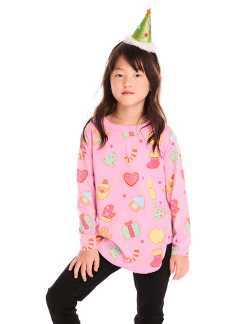 CHASER Tossed Candy Canes Tee