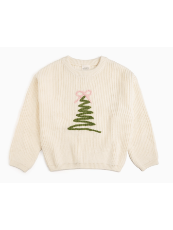 SWEET WINK Coquette Christmas Tree Baby Sweater