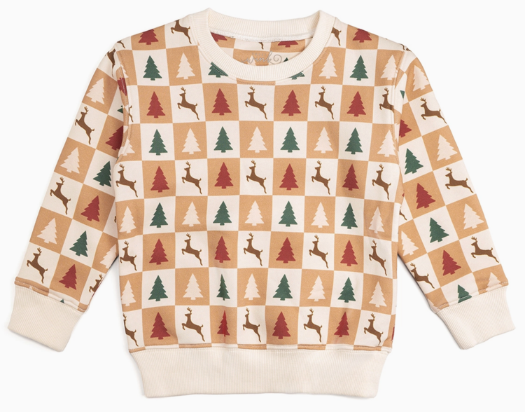 SWEET WINK Cabin Christmas Sweatshirt