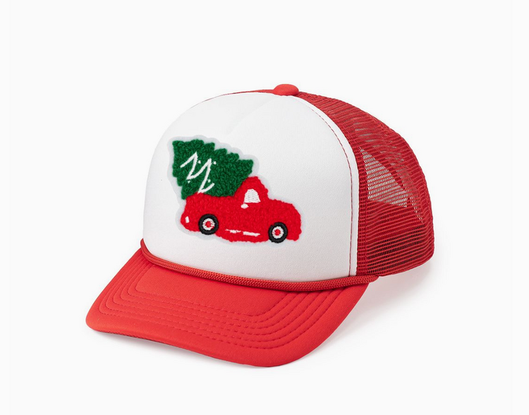 SWEET WINK Christmas Truck Patch Trucker Hat