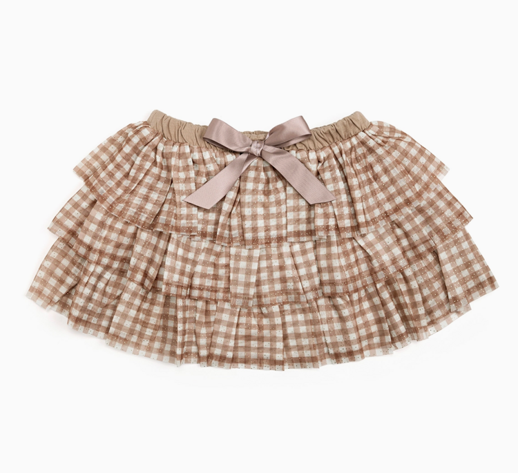 SWEET WINK Gingham Printed Tutu