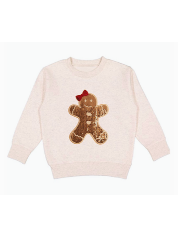SWEET WINK Gingerbread Sequin Sweatshirt