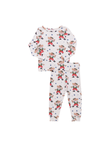 PINK CHICKEN Western Santas PJ Set