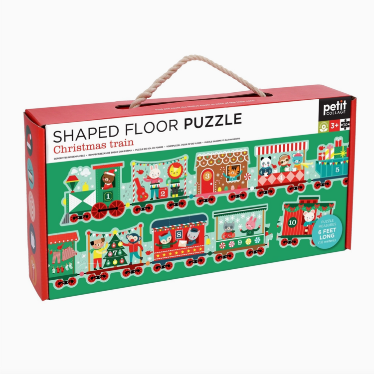 Christmas Train Shaped Floor Puzzle