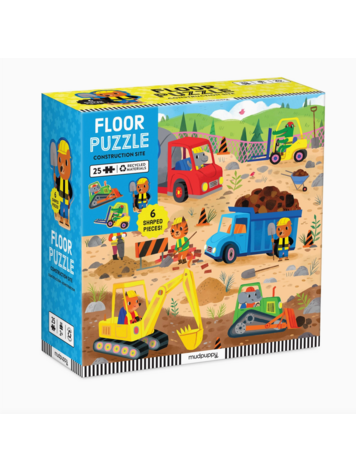 Construction Site Floor Puzzle - 25 Pcs